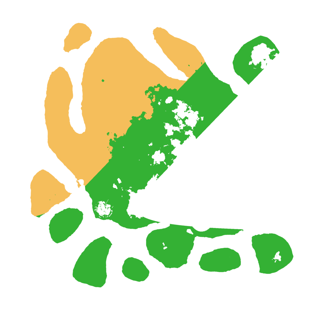 Biome Rust Map: Barren, Size: 3500, Seed: 2199142