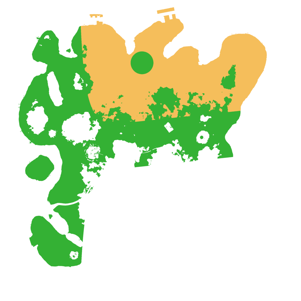 Biome Rust Map: Procedural Map, Size: 3500, Seed: 884205