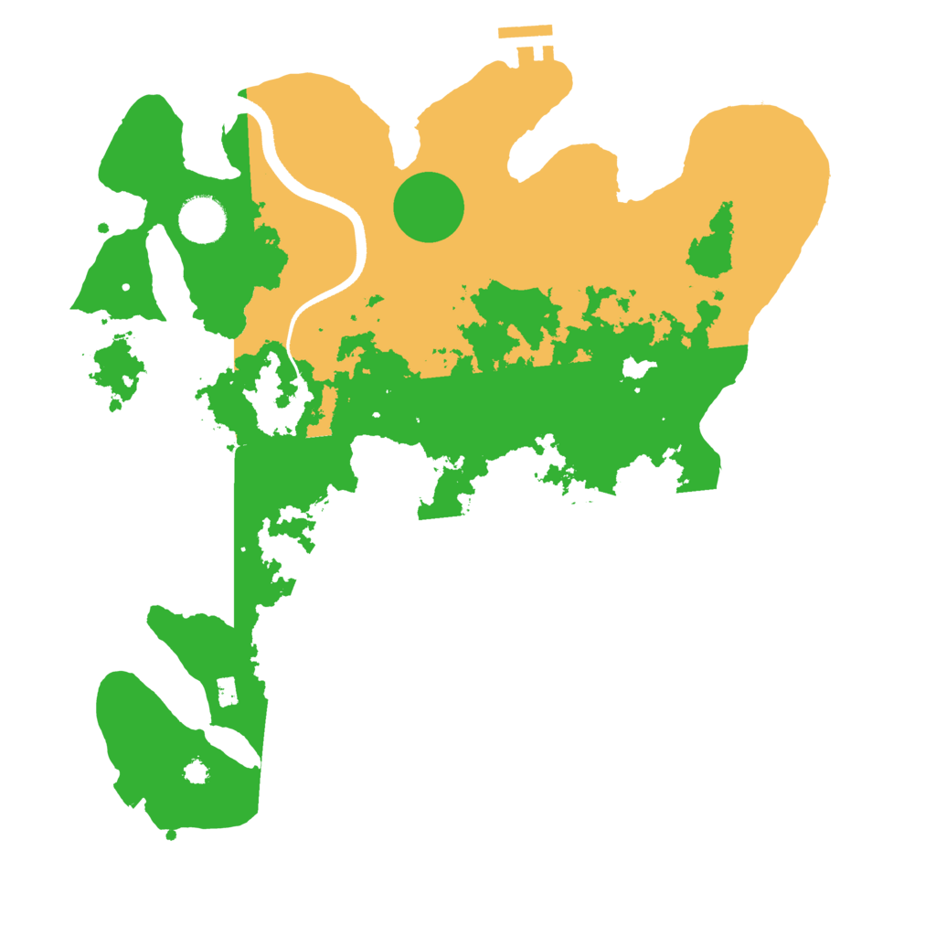 Biome Rust Map: Procedural Map, Size: 3500, Seed: 884205