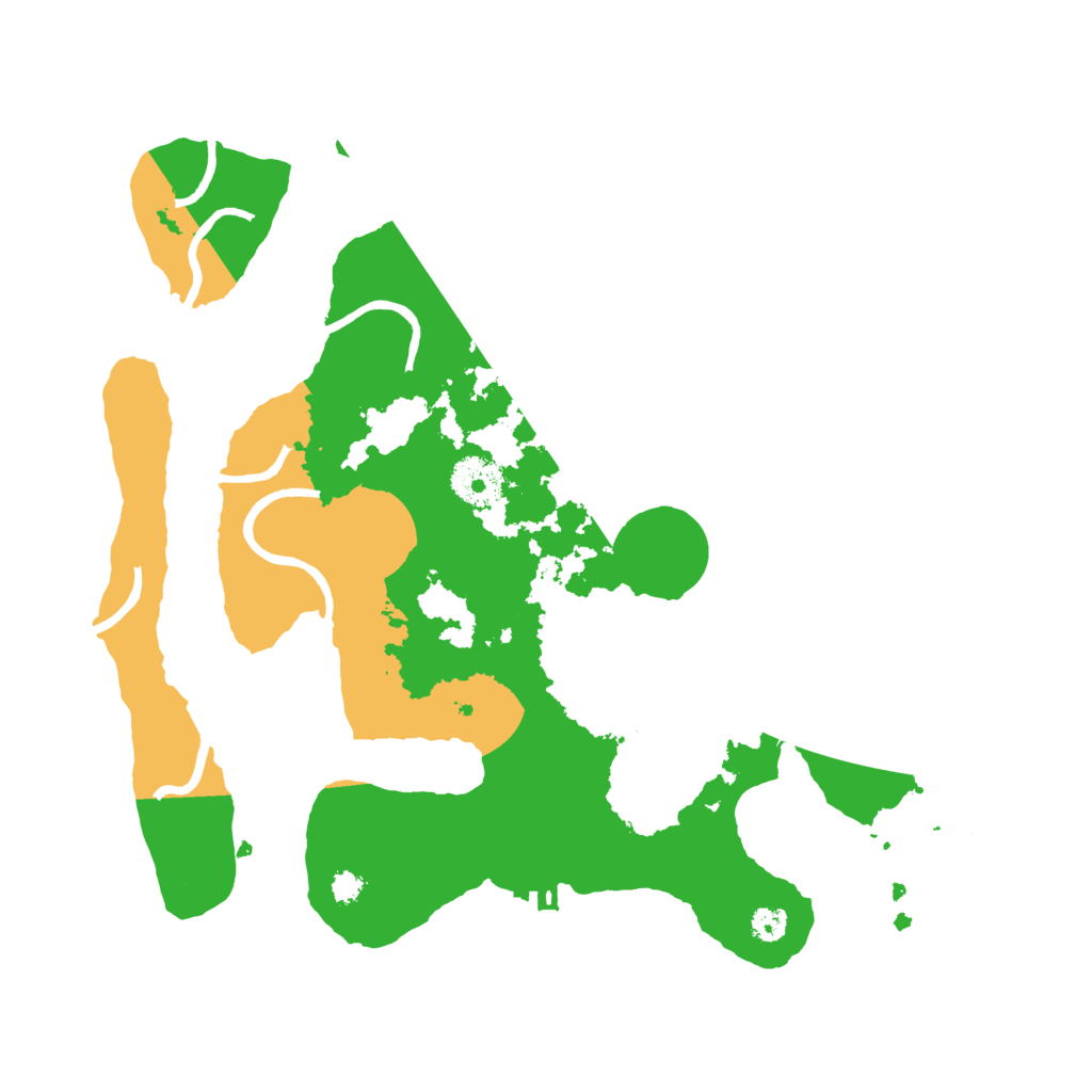 Biome Rust Map: Procedural Map, Size: 3200, Seed: 115126781