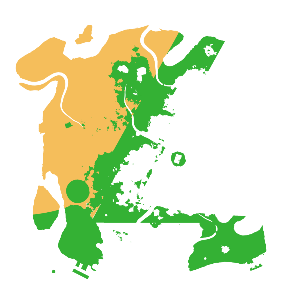 Biome Rust Map: Procedural Map, Size: 3500, Seed: 4584902