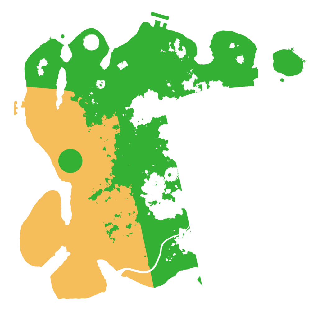 Biome Rust Map: Procedural Map, Size: 3500, Seed: 3416196