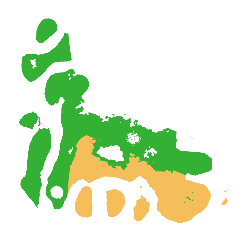 Biome Rust Map: Barren, Size: 3500, Seed: 3332991