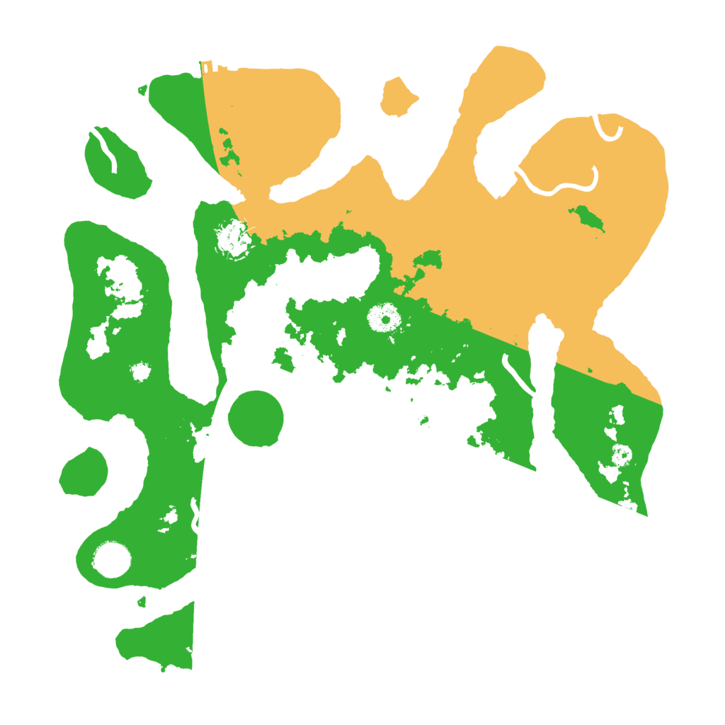 Biome Rust Map: Procedural Map, Size: 3500, Seed: 1268744