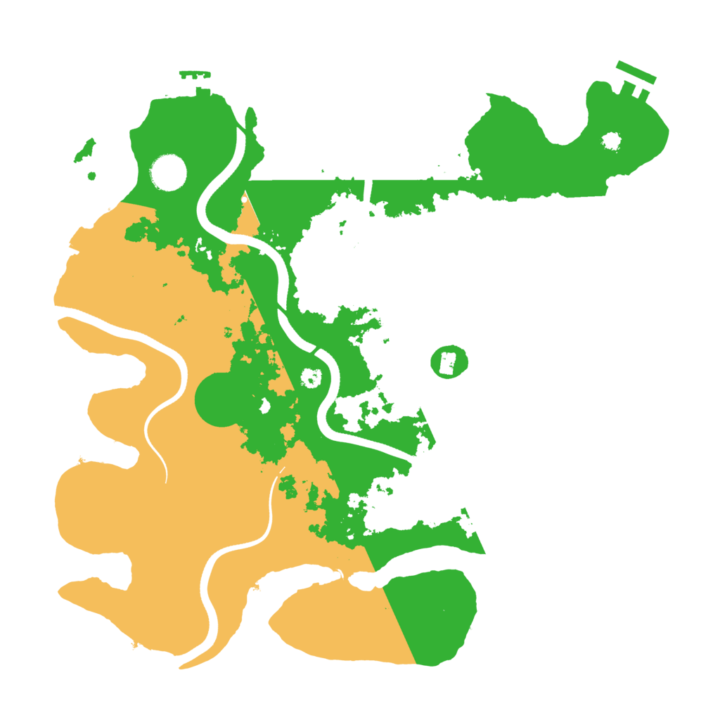 Biome Rust Map: Procedural Map, Size: 3500, Seed: 1978264