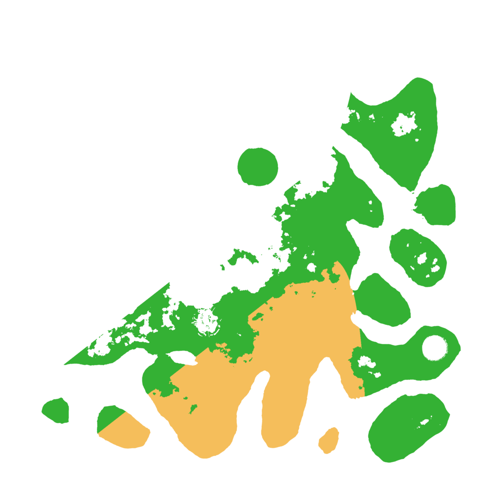 Biome Rust Map: Barren, Size: 3500, Seed: 6348400