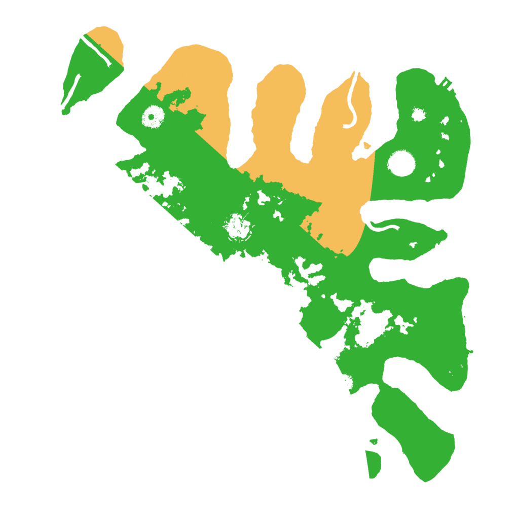 Biome Rust Map: Procedural Map, Size: 3500, Seed: 2619942