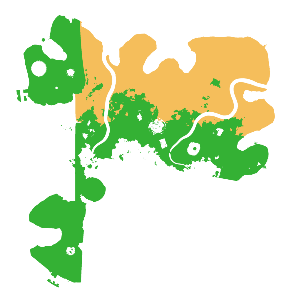 Biome Rust Map: Procedural Map, Size: 3500, Seed: 2263283