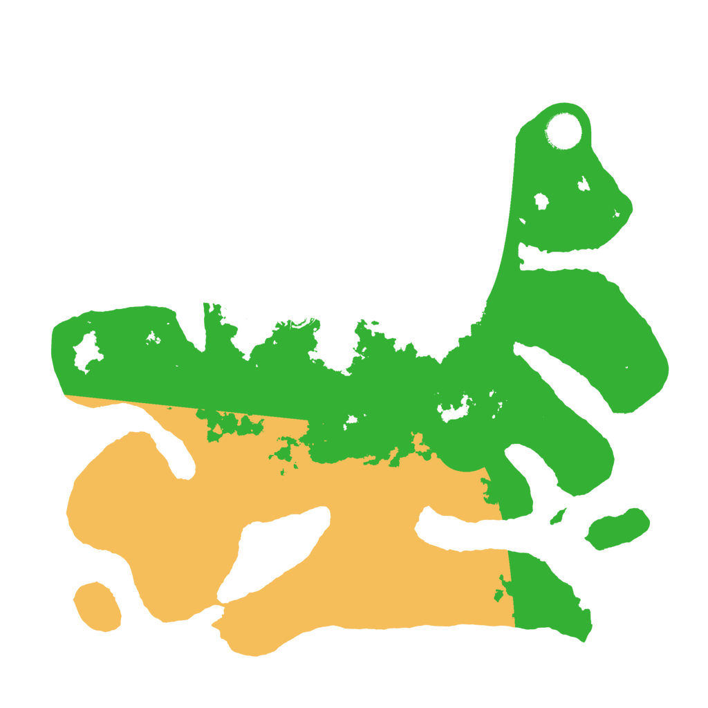 Biome Rust Map: Barren, Size: 3500, Seed: 412356