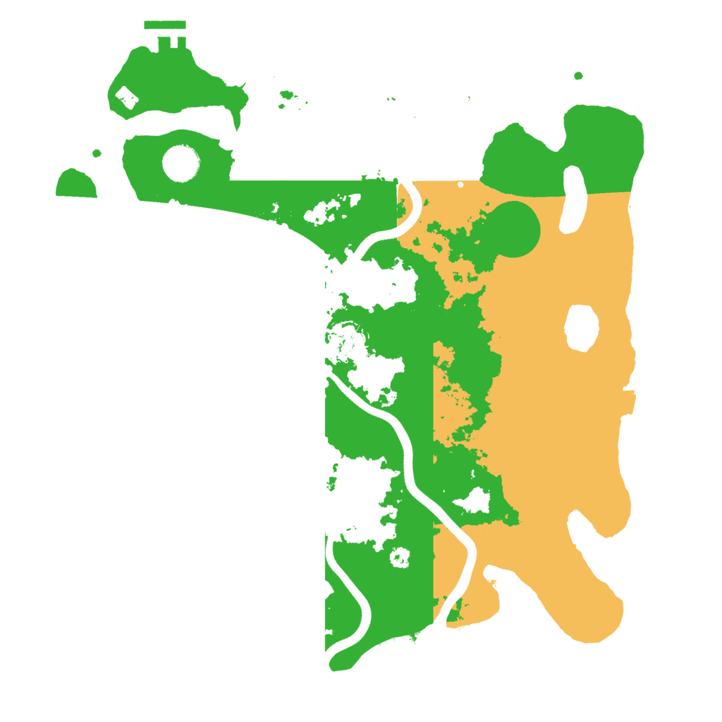 Biome Rust Map: Procedural Map, Size: 3500, Seed: 1714917