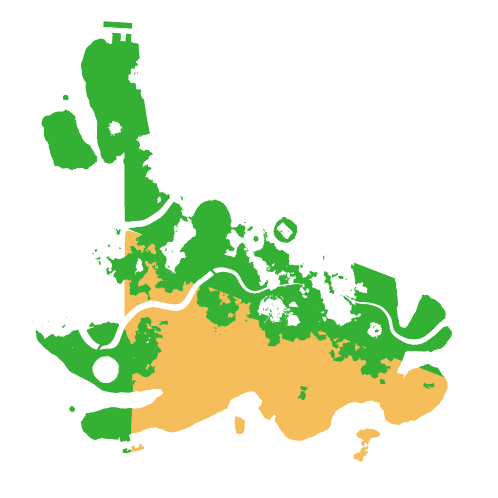 Biome Rust Map: Procedural Map, Size: 3500, Seed: 4025953