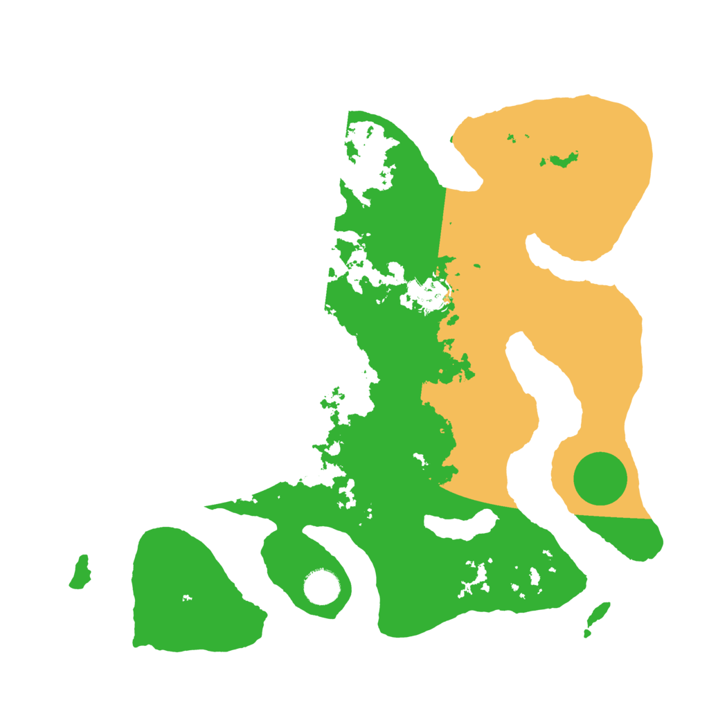 Biome Rust Map: Barren, Size: 3500, Seed: 4922863