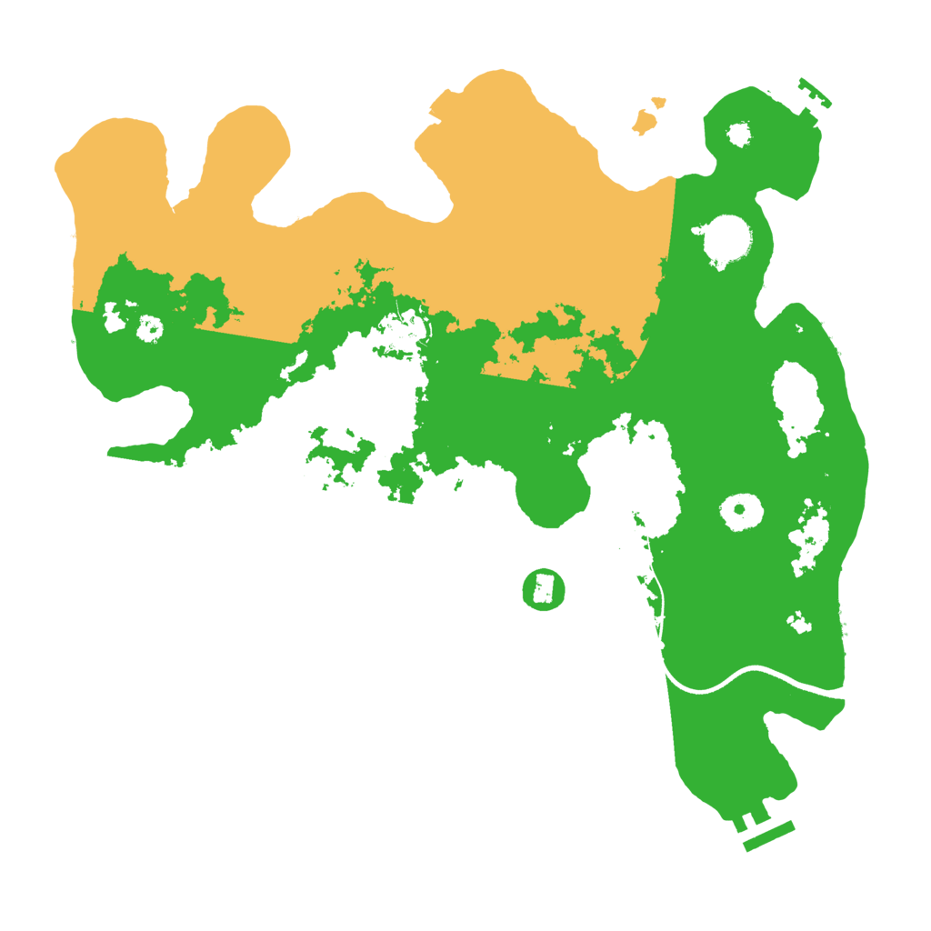 Biome Rust Map: Procedural Map, Size: 3500, Seed: 5741375
