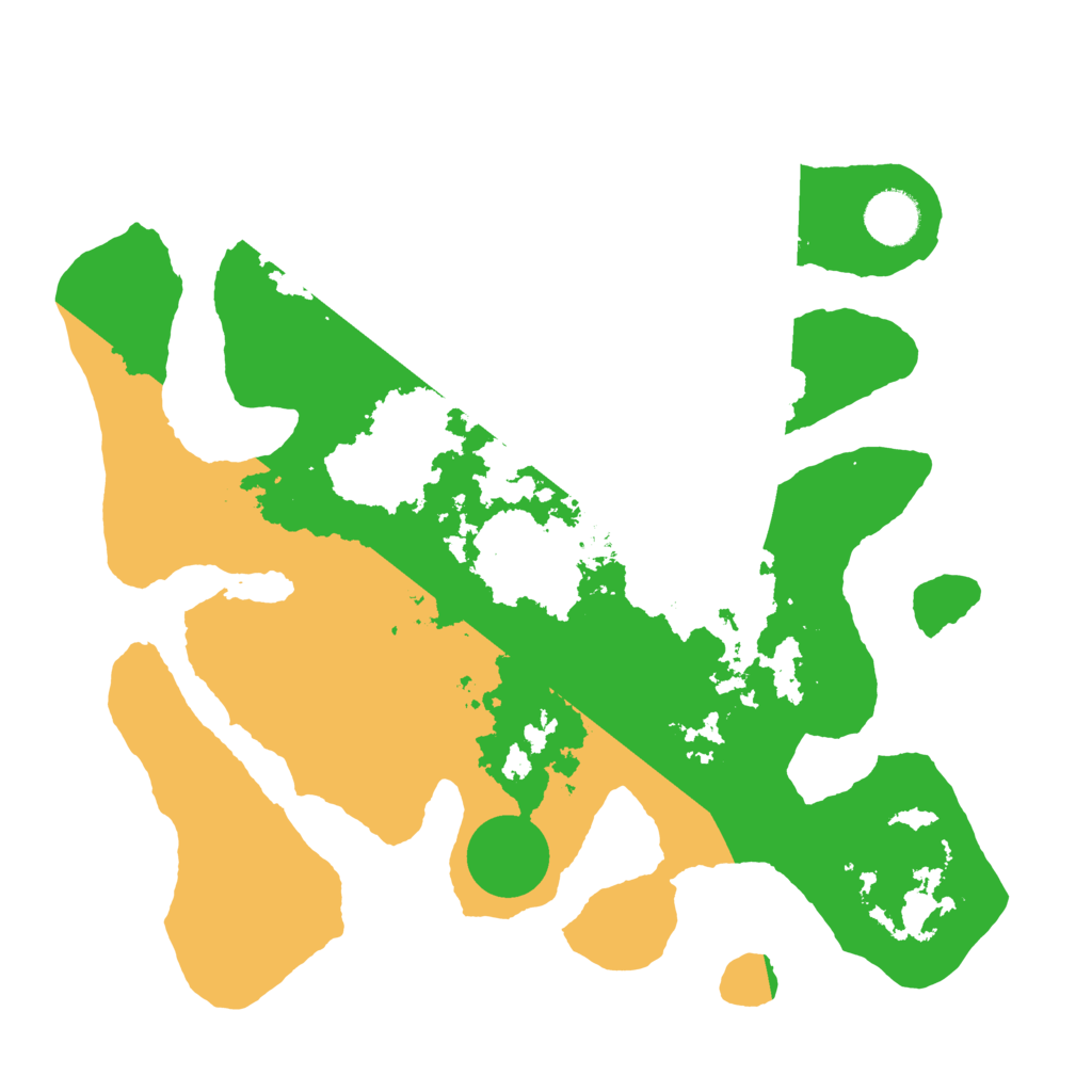 Biome Rust Map: Barren, Size: 3500, Seed: 1499123