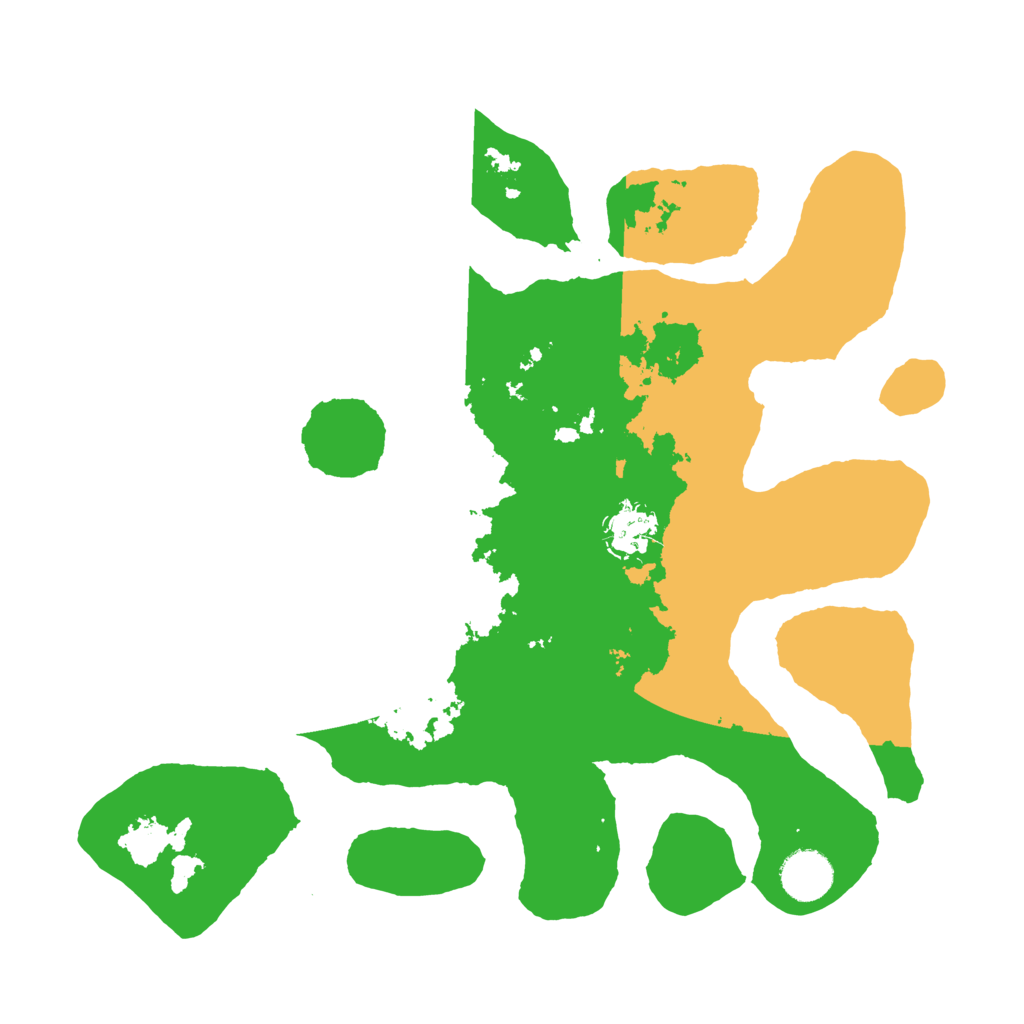 Biome Rust Map: Barren, Size: 3500, Seed: 196685