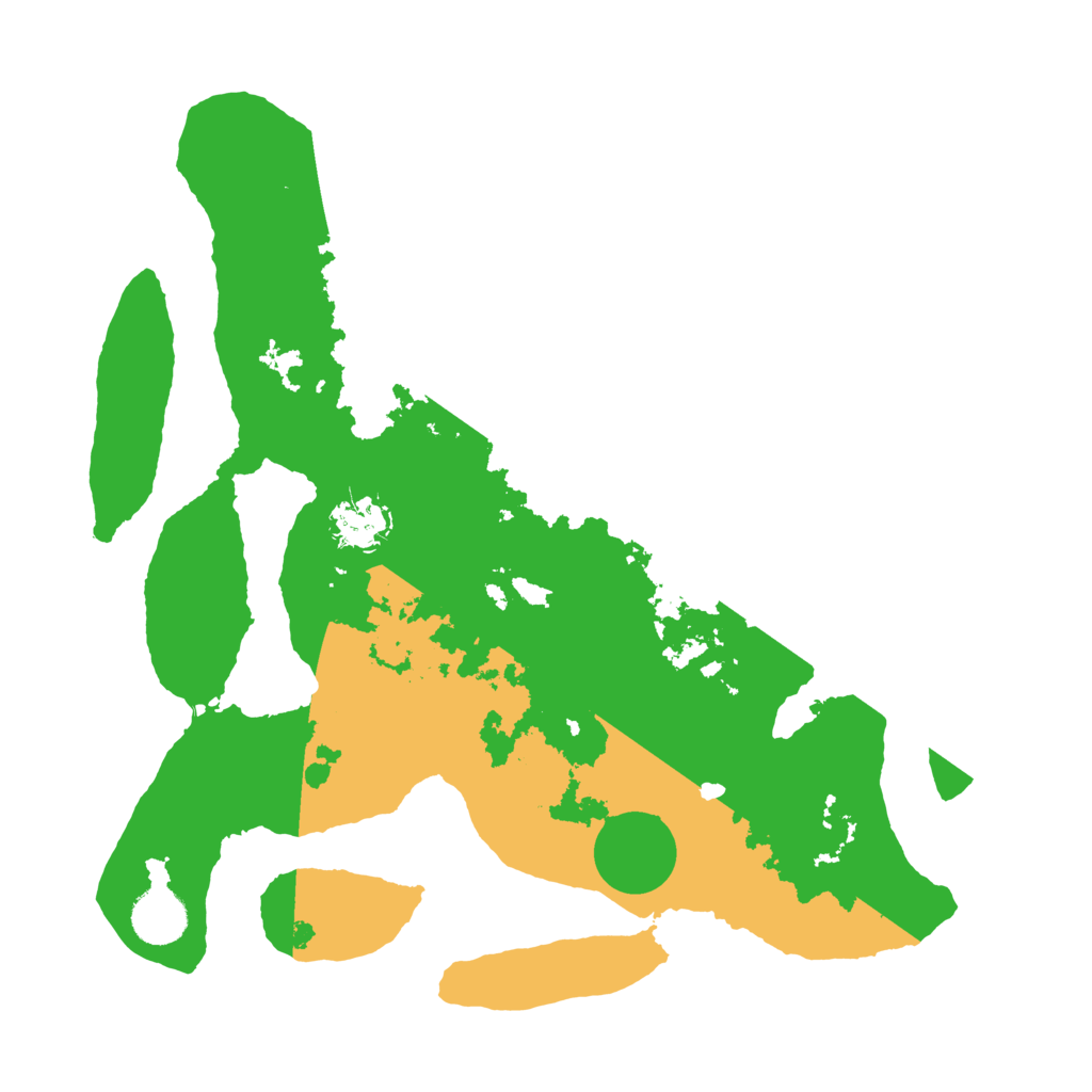 Biome Rust Map: Barren, Size: 3500, Seed: 1258227