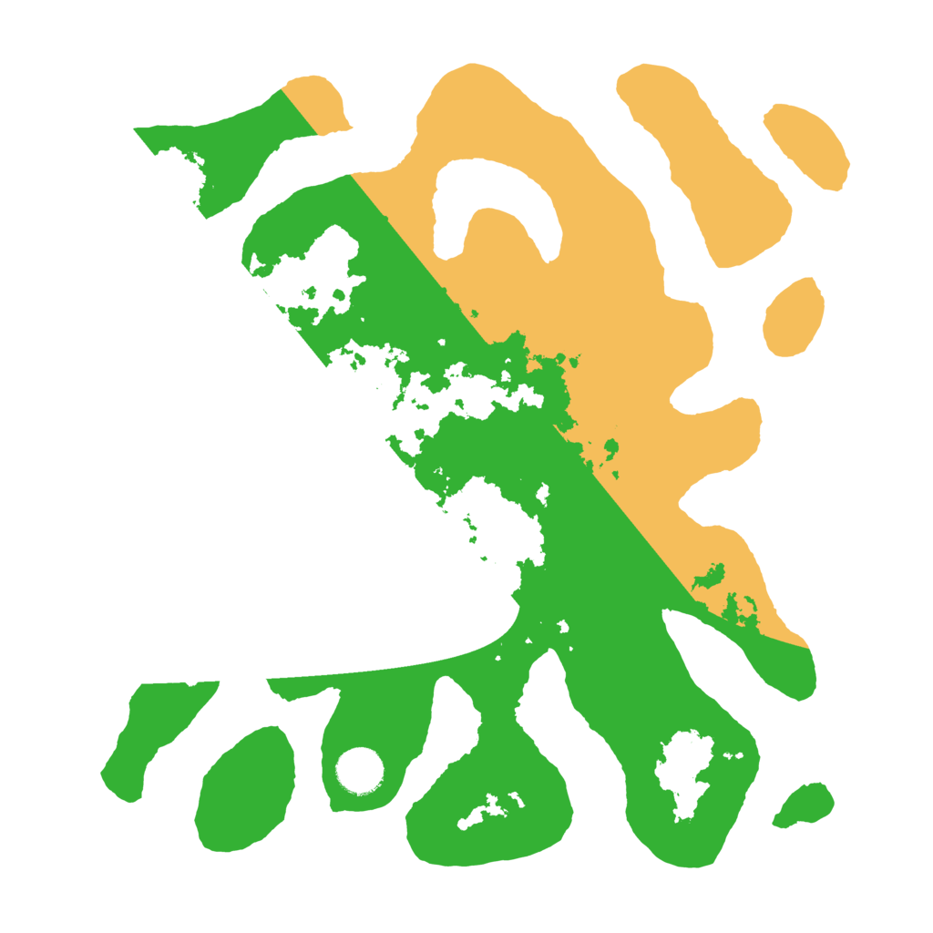 Biome Rust Map: Barren, Size: 3500, Seed: 3205657