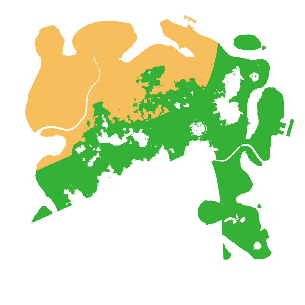 Biome Rust Map: Procedural Map, Size: 3500, Seed: 2808296