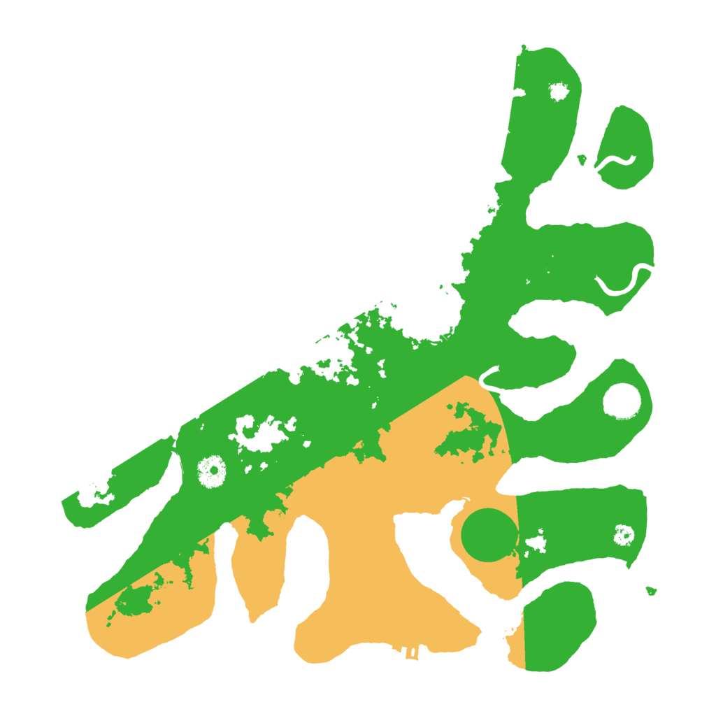 Biome Rust Map: Procedural Map, Size: 3500, Seed: 128301