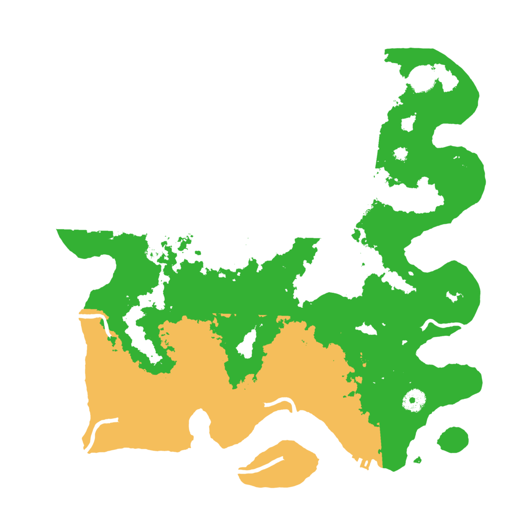 Biome Rust Map: Procedural Map, Size: 3500, Seed: 764866