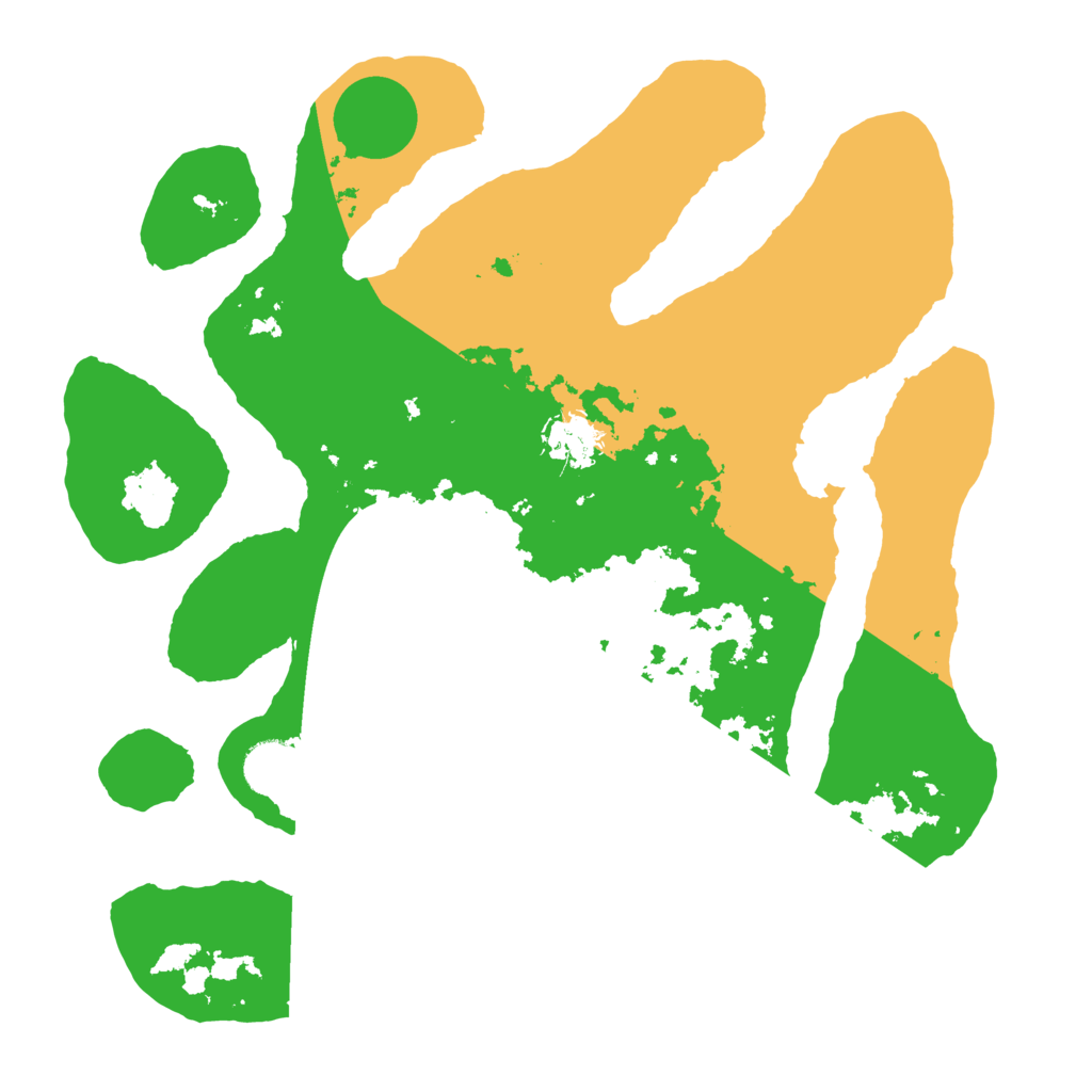 Biome Rust Map: Barren, Size: 3500, Seed: 377652