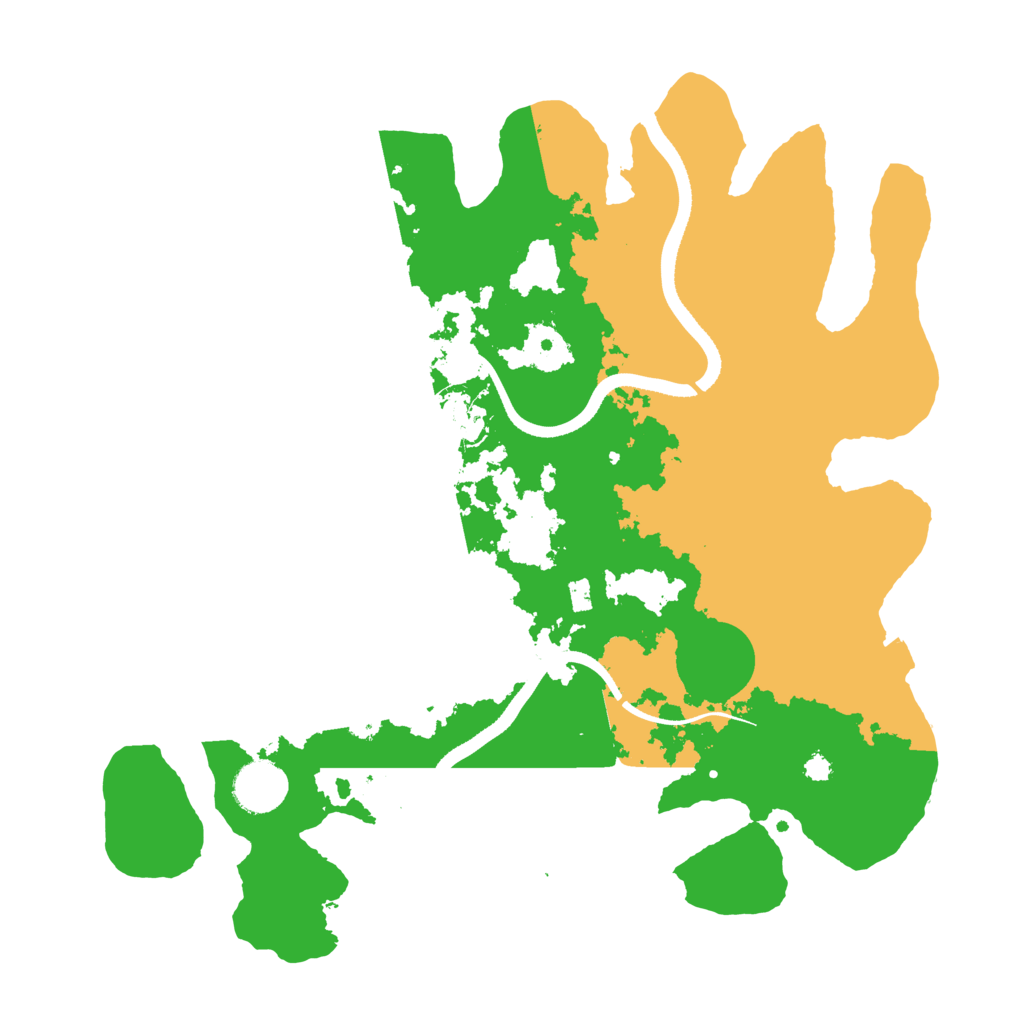 Biome Rust Map: Procedural Map, Size: 3500, Seed: 2896488