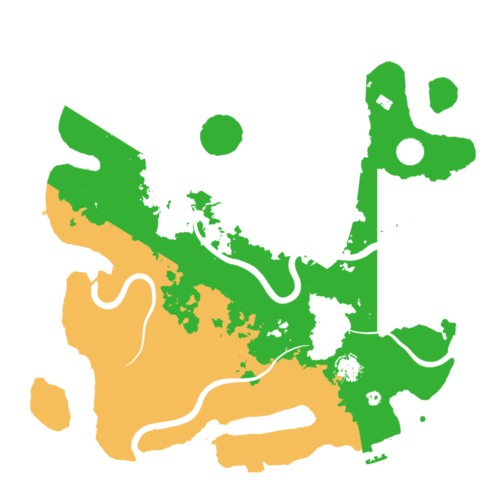 Biome Rust Map: Procedural Map, Size: 3500, Seed: 4814979
