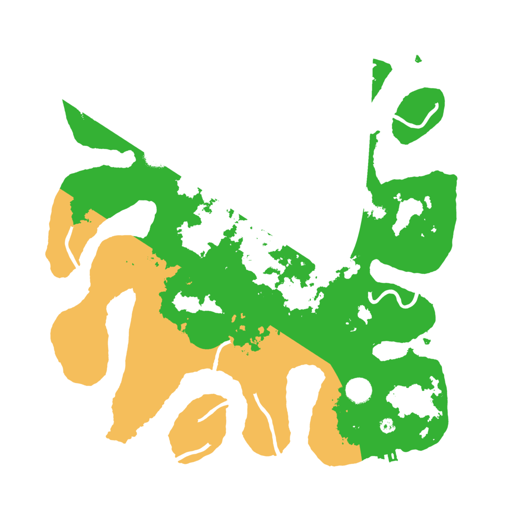 Biome Rust Map: Procedural Map, Size: 3500, Seed: 2008657