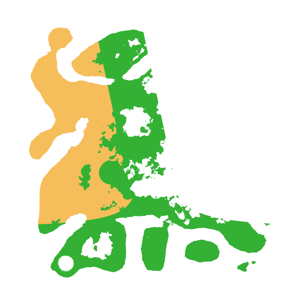 Biome Rust Map: Barren, Size: 3500, Seed: 1041916