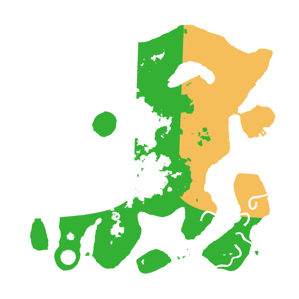 Biome Rust Map: Procedural Map, Size: 3500, Seed: 2498209