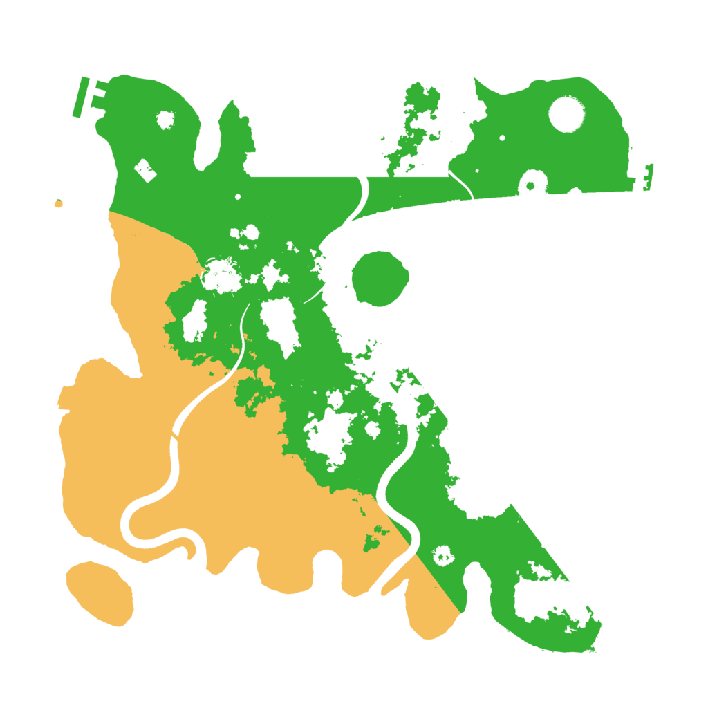 Biome Rust Map: Procedural Map, Size: 3500, Seed: 418381