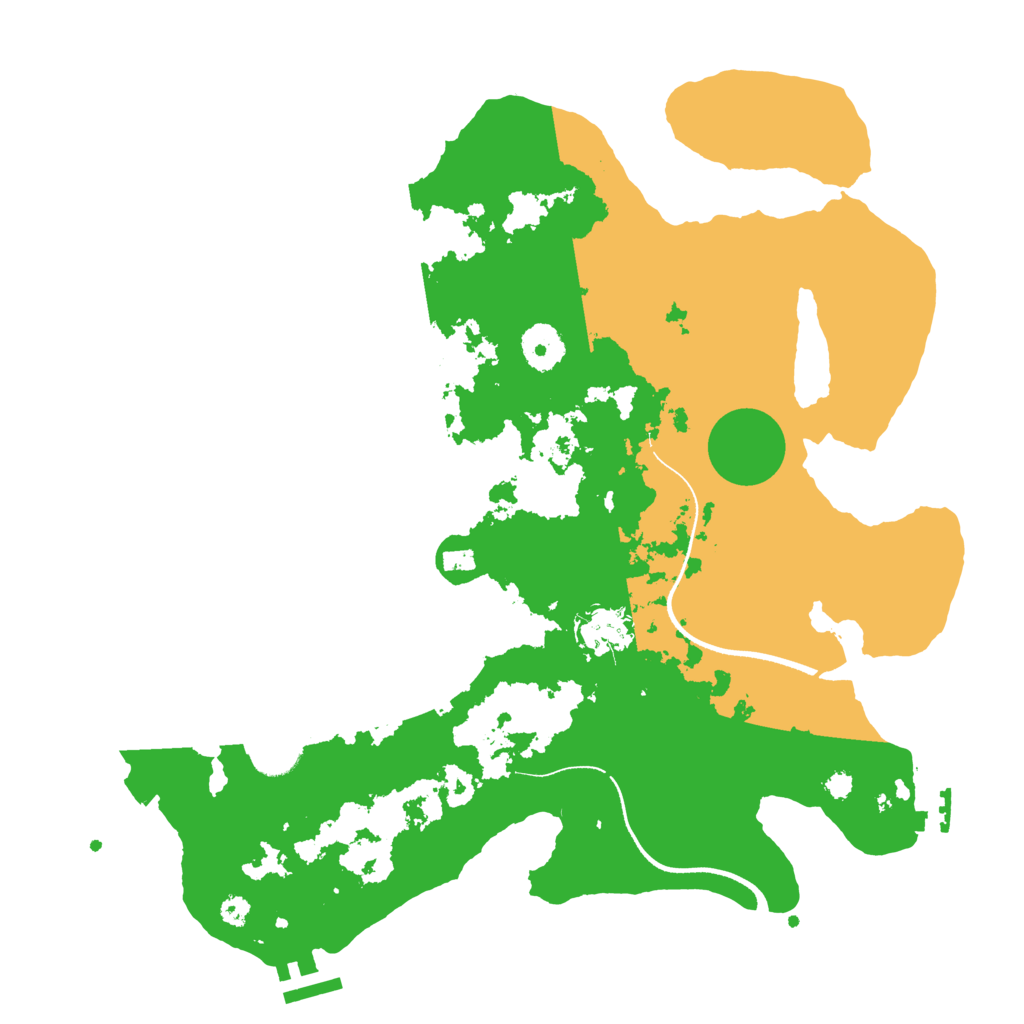 Biome Rust Map: Procedural Map, Size: 3500, Seed: 2662297