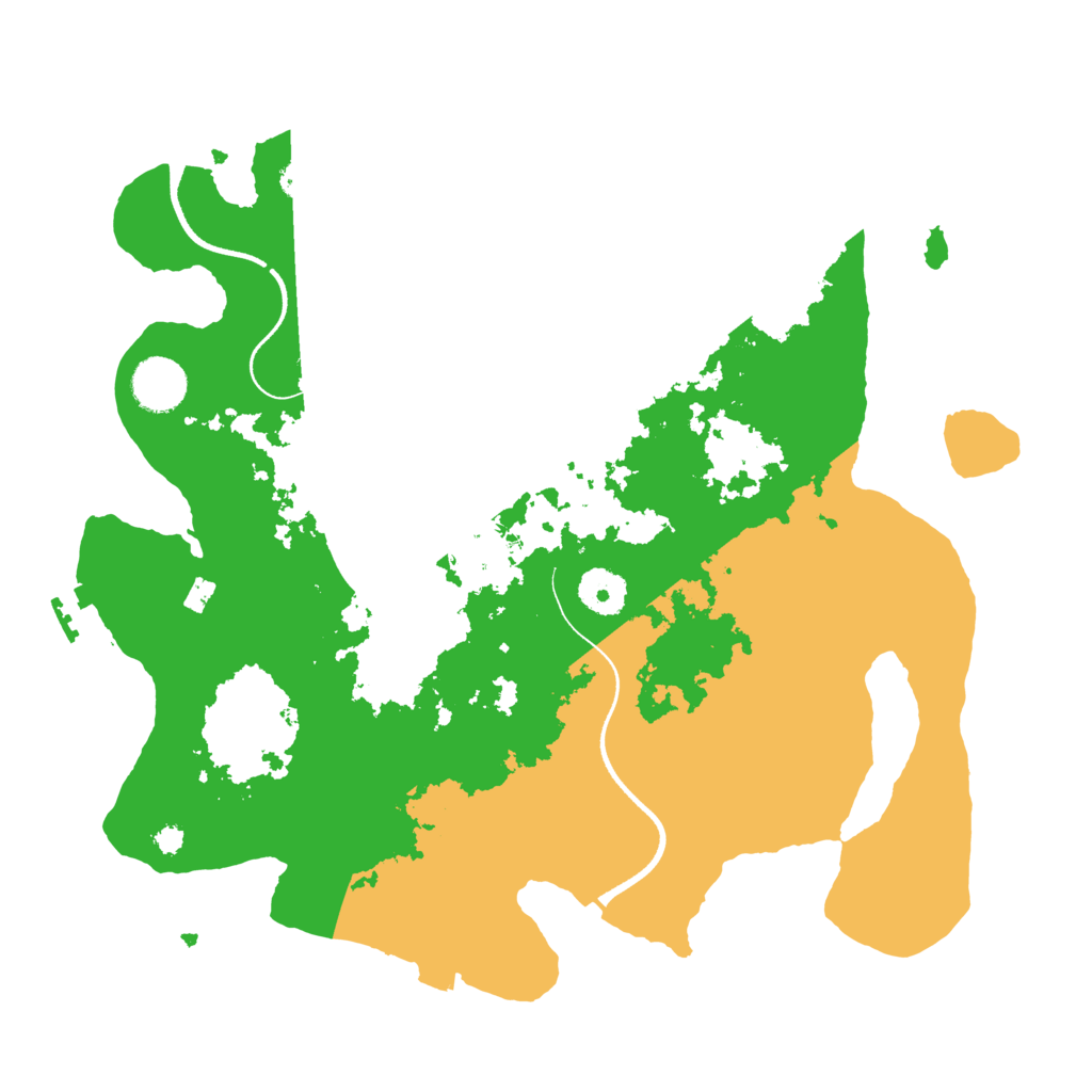 Biome Rust Map: Procedural Map, Size: 3500, Seed: 5196546