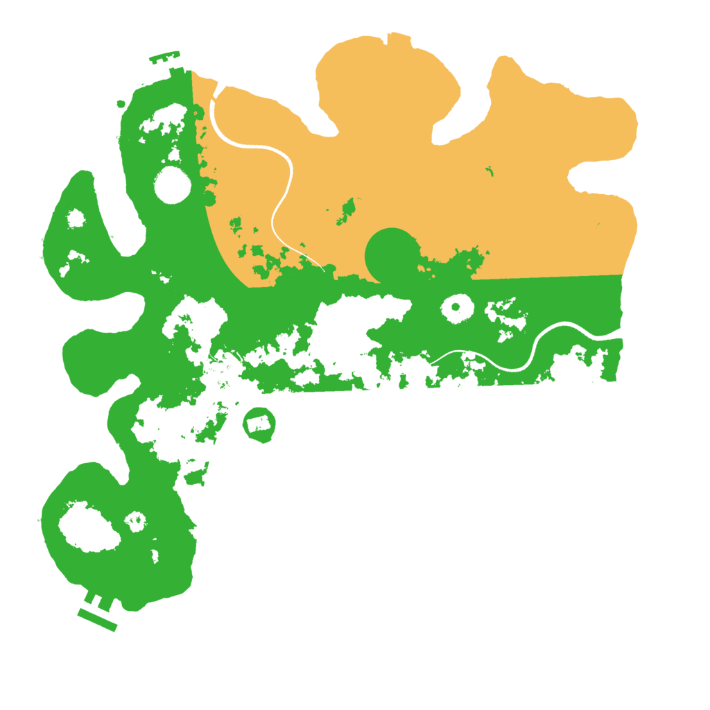 Biome Rust Map: Procedural Map, Size: 3500, Seed: 489593