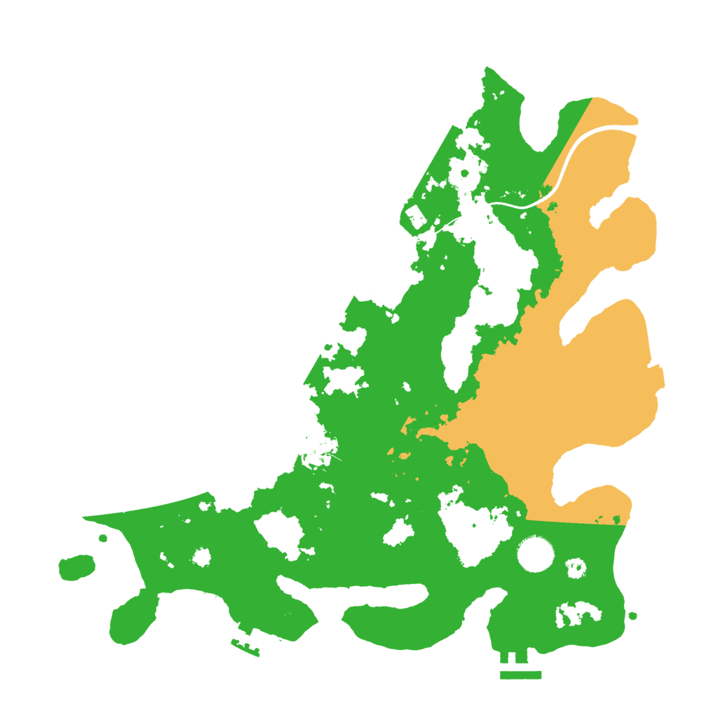 Biome Rust Map: Procedural Map, Size: 3500, Seed: 1051396