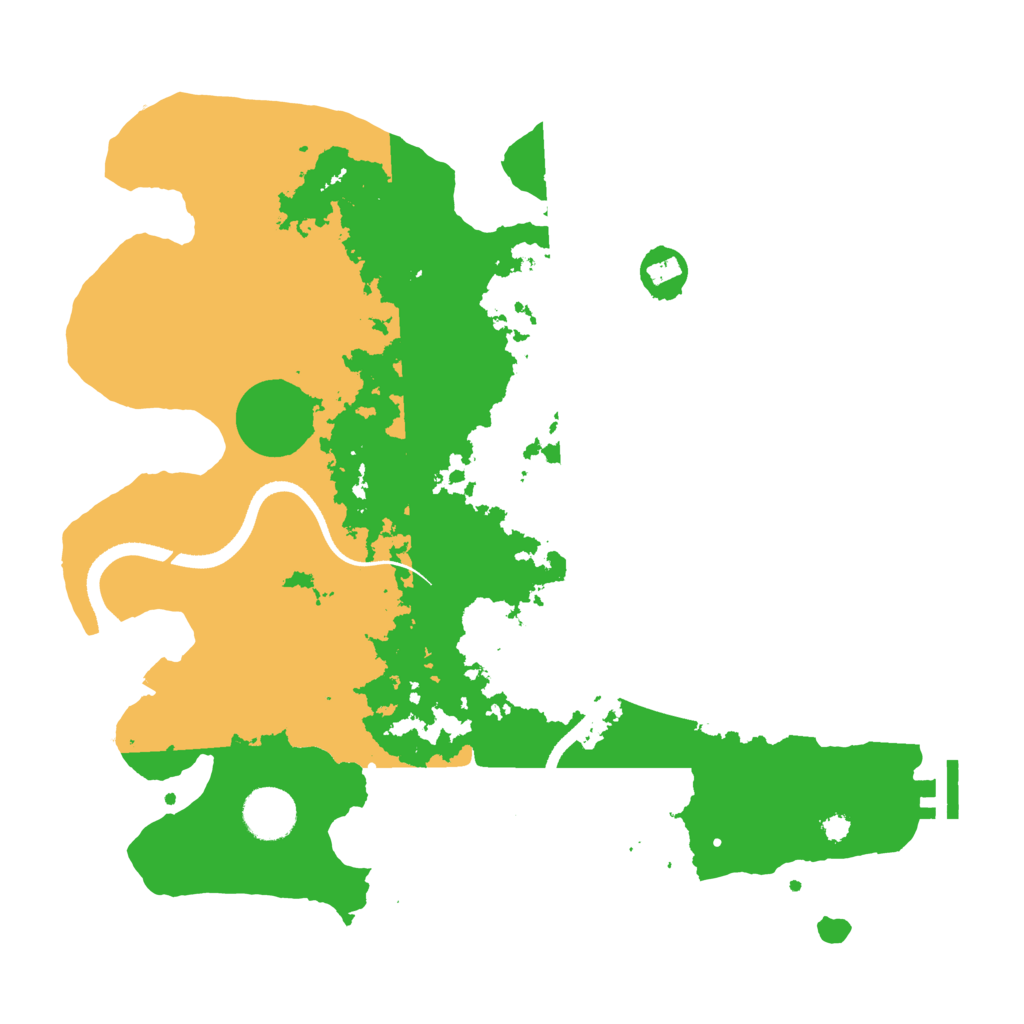 Biome Rust Map: Procedural Map, Size: 3500, Seed: 3279188