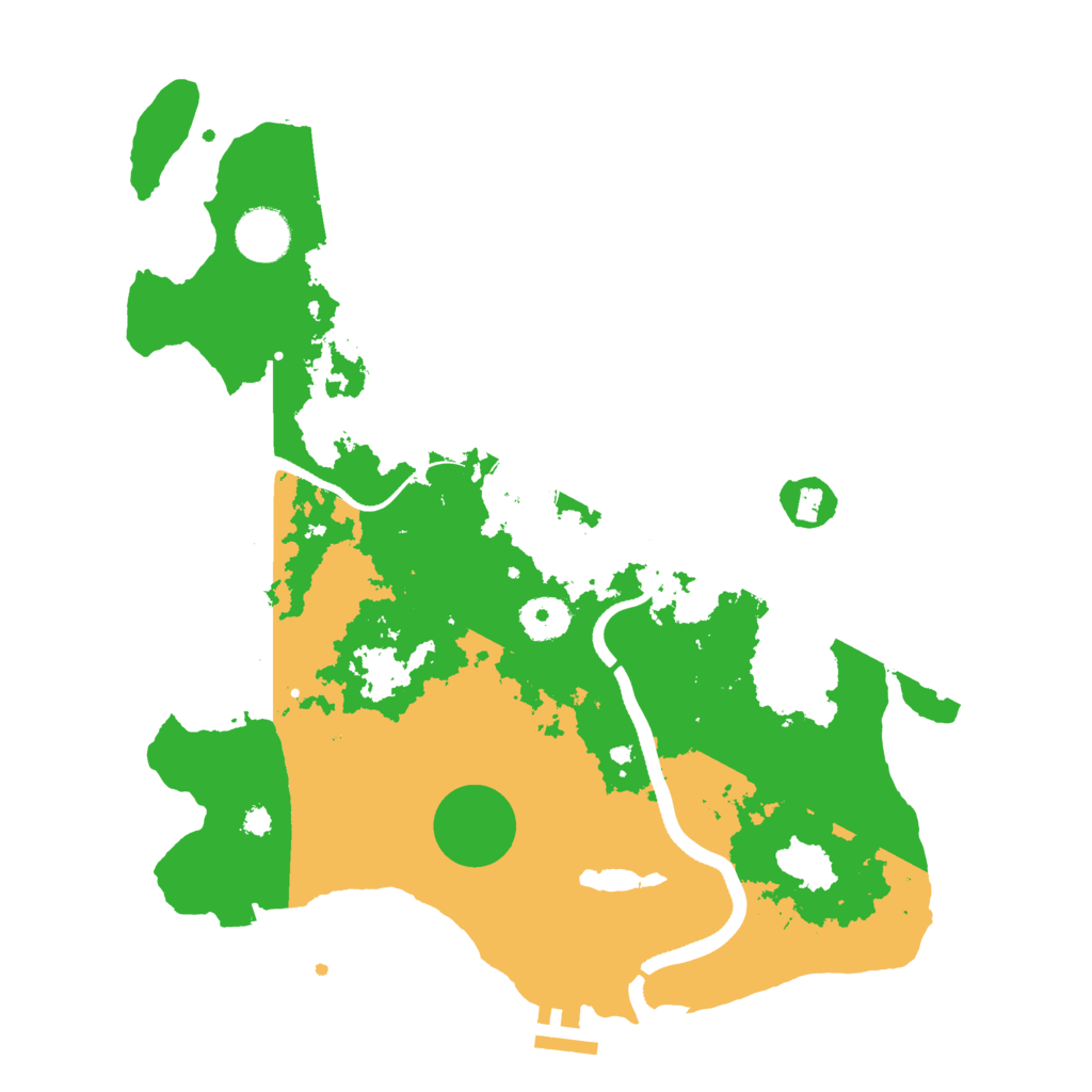Biome Rust Map: Procedural Map, Size: 3500, Seed: 3023430