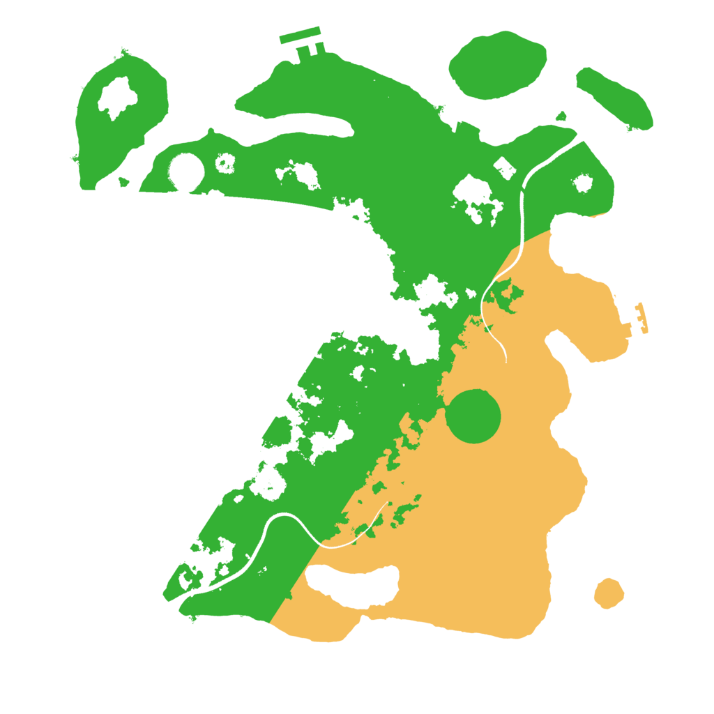 Biome Rust Map: Procedural Map, Size: 3500, Seed: 1510616