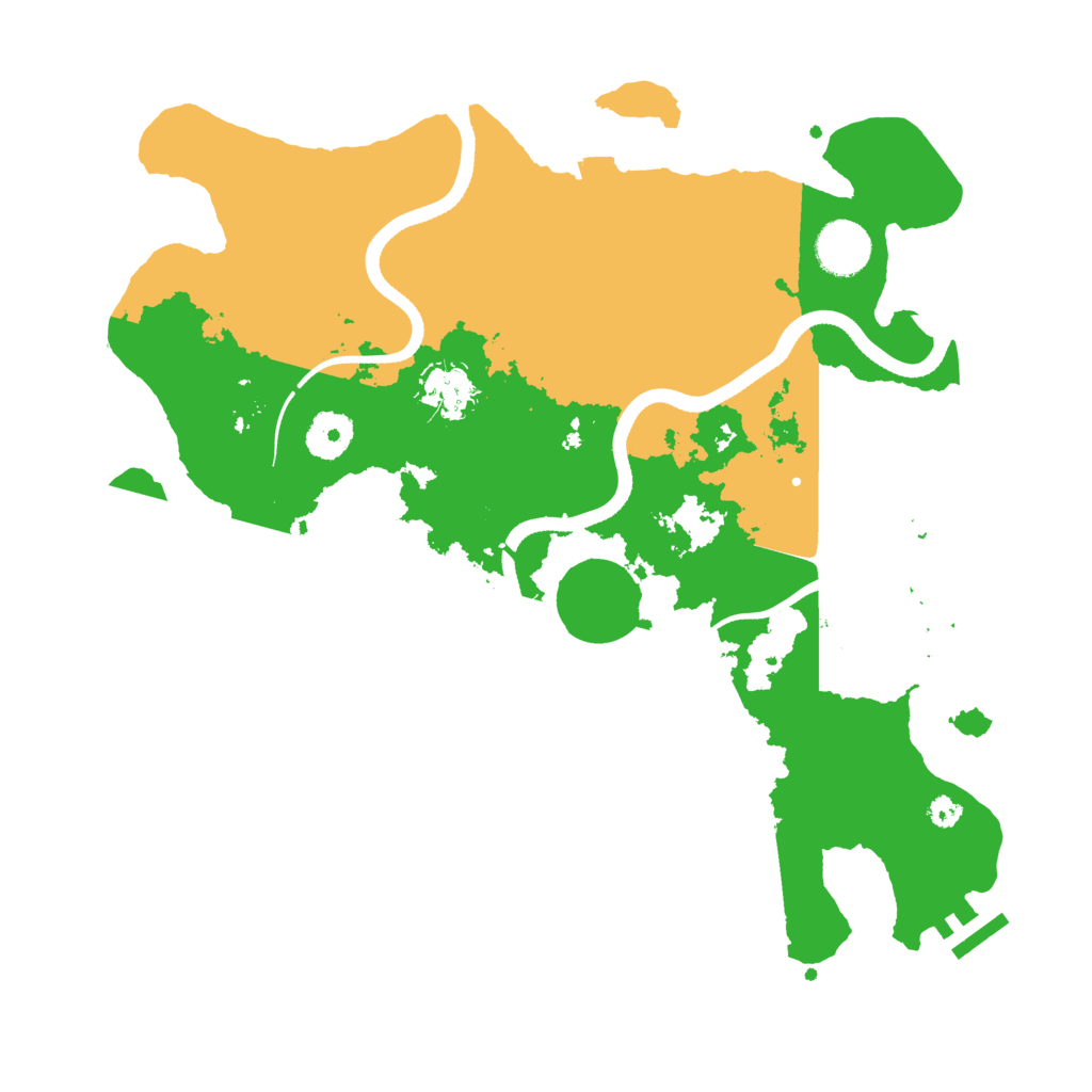 Biome Rust Map: Procedural Map, Size: 3500, Seed: 3725097
