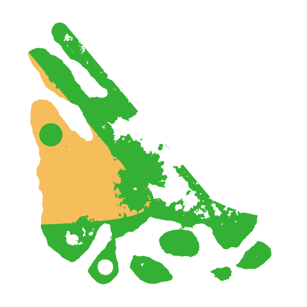 Biome Rust Map: Barren, Size: 3500, Seed: 4846220