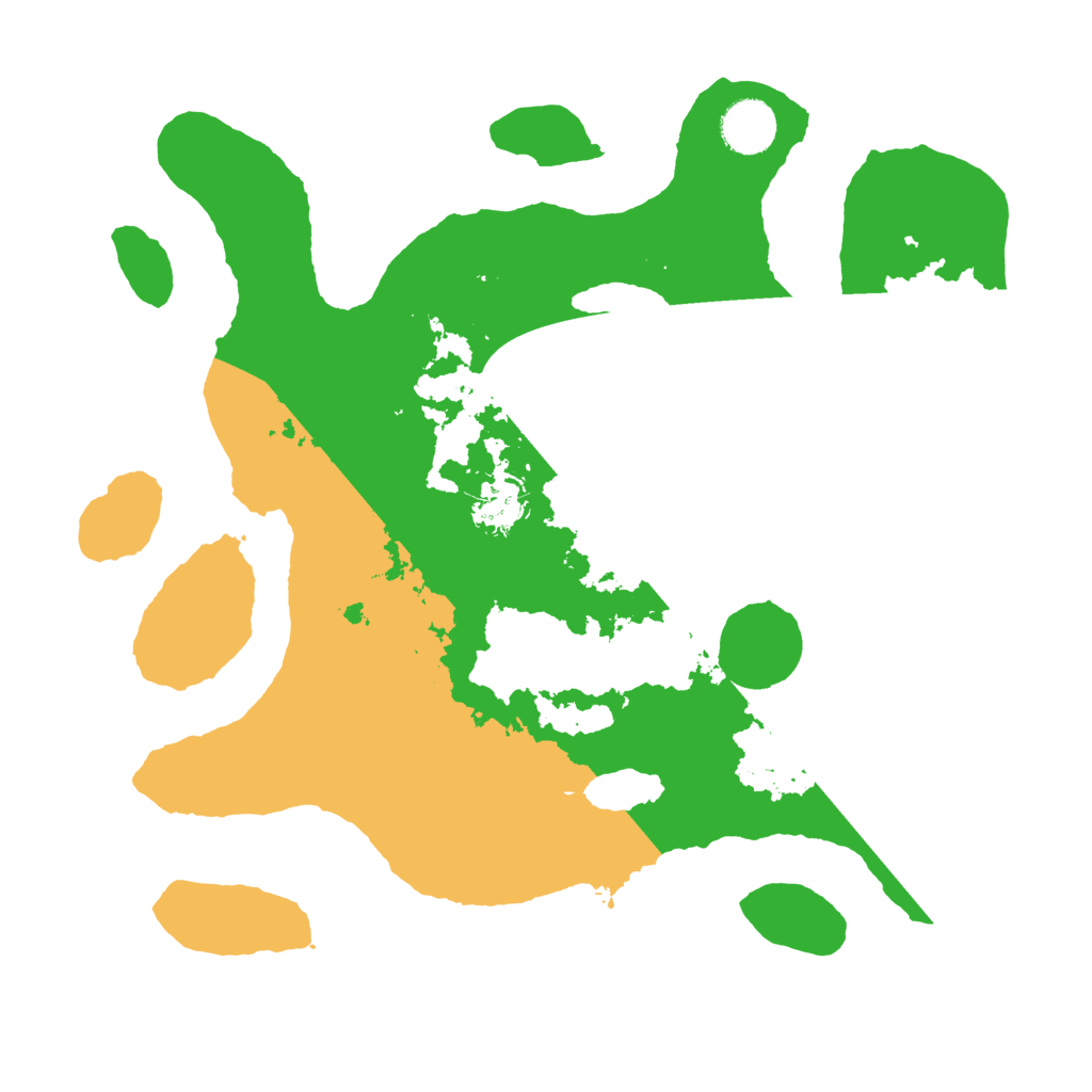 Biome Rust Map: Barren, Size: 3500, Seed: 1433489