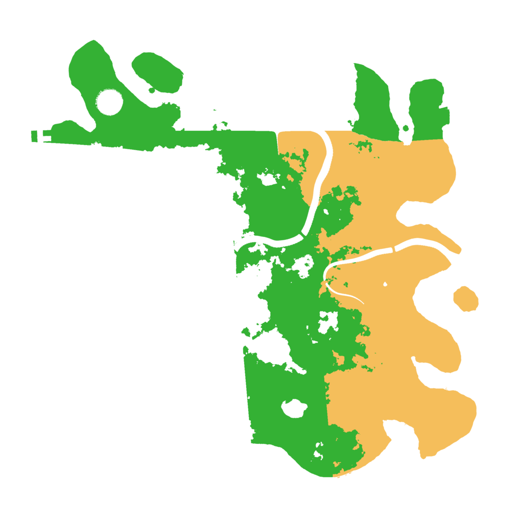 Biome Rust Map: Procedural Map, Size: 3500, Seed: 4338940
