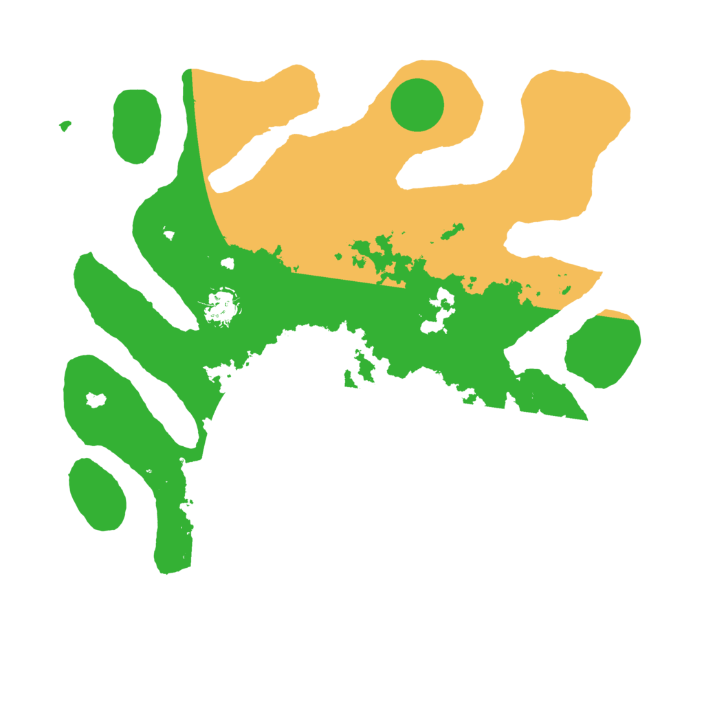 Biome Rust Map: Barren, Size: 3500, Seed: 2347106