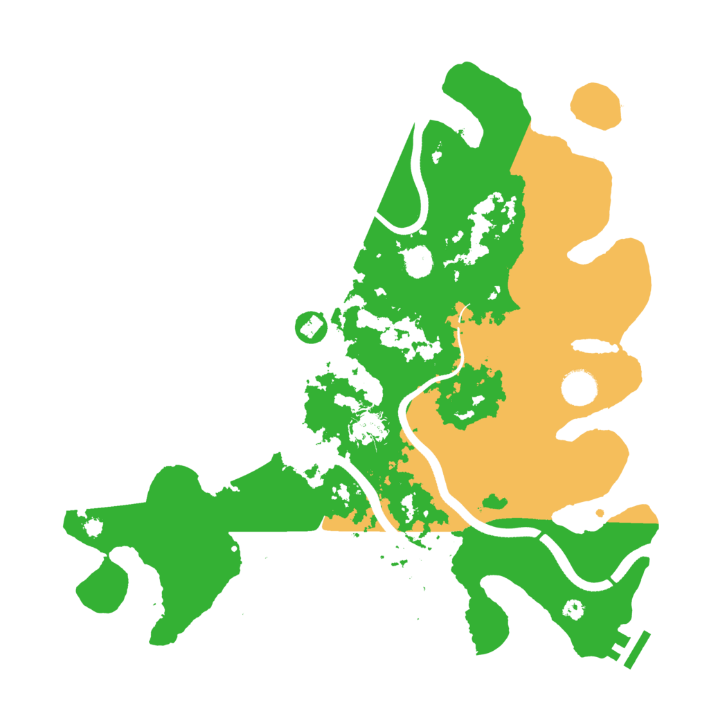 Biome Rust Map: Procedural Map, Size: 3500, Seed: 225929