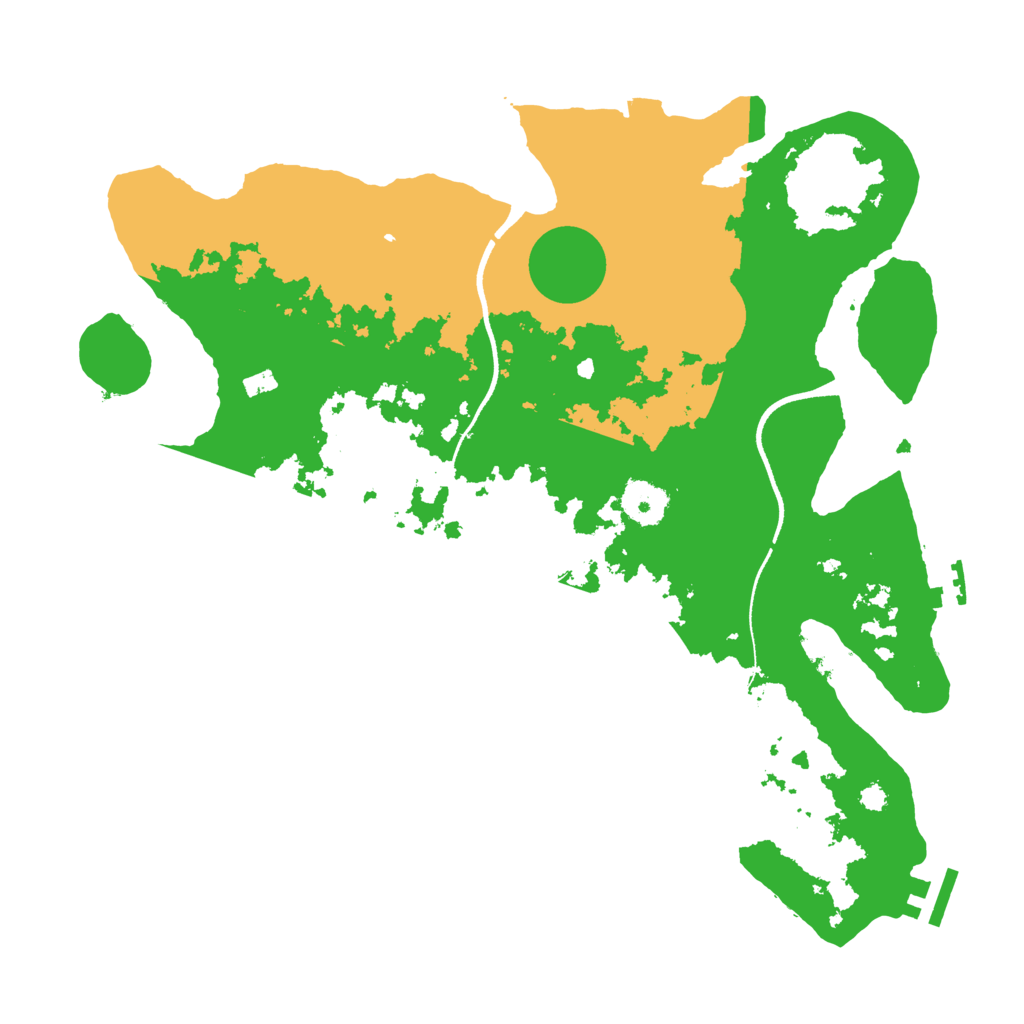 Biome Rust Map: Procedural Map, Size: 3500, Seed: 1489941