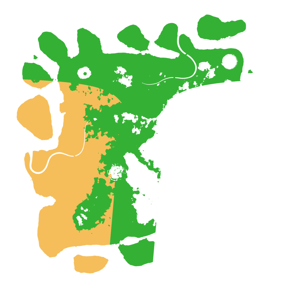 Biome Rust Map: Procedural Map, Size: 3500, Seed: 5782739