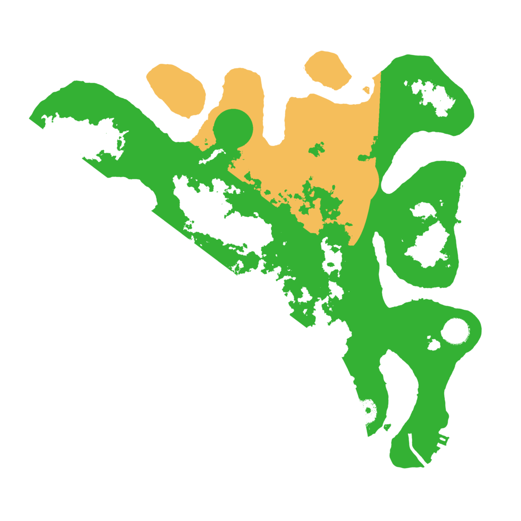 Biome Rust Map: Procedural Map, Size: 3500, Seed: 24991772