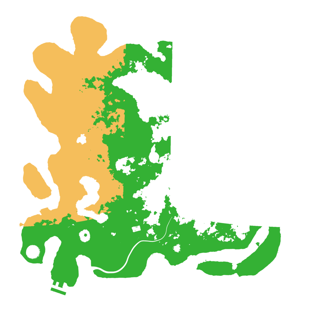 Biome Rust Map: Procedural Map, Size: 4000, Seed: 5384069