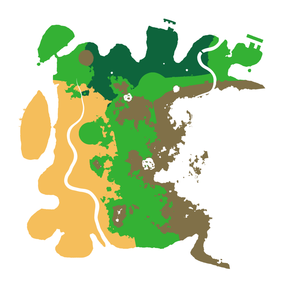 Biome Rust Map: Procedural Map, Size: 3500, Seed: 1134184