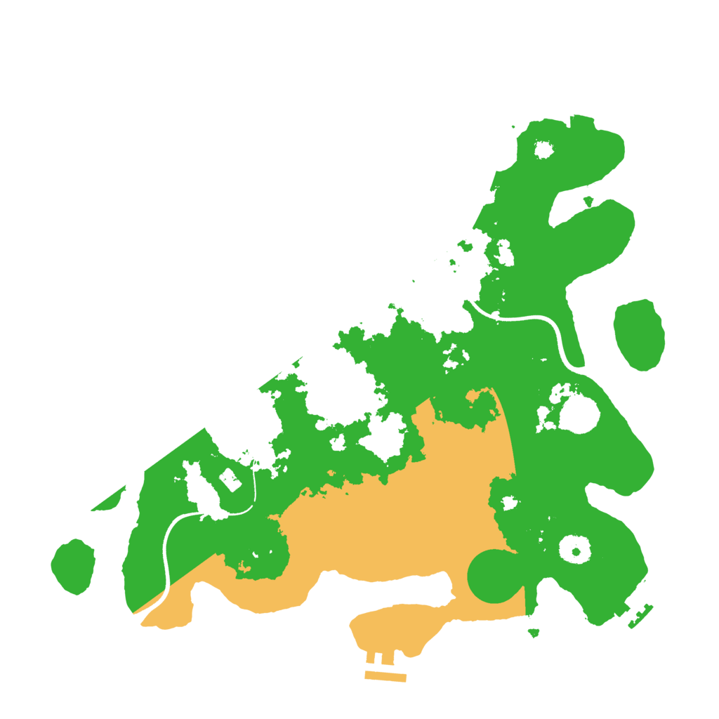 Biome Rust Map: Procedural Map, Size: 3500, Seed: 3849405